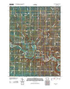 Bluffton Iowa Historical topographic map, 1:24000 scale, 7.5 X 7.5 Minute, Year 2010