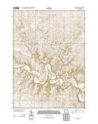 Bluffton Iowa Historical topographic map, 1:24000 scale, 7.5 X 7.5 Minute, Year 2013