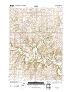 Bluffton Iowa Historical topographic map, 1:24000 scale, 7.5 X 7.5 Minute, Year 2013