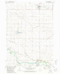Bode Iowa Historical topographic map, 1:24000 scale, 7.5 X 7.5 Minute, Year 1980