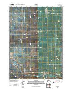 Bode Iowa Historical topographic map, 1:24000 scale, 7.5 X 7.5 Minute, Year 2010