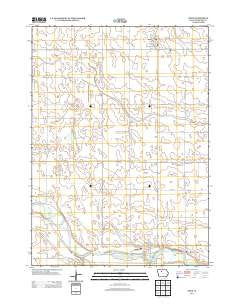 Bode Iowa Historical topographic map, 1:24000 scale, 7.5 X 7.5 Minute, Year 2013