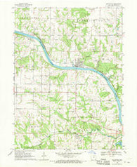 Bonaparte Iowa Historical topographic map, 1:24000 scale, 7.5 X 7.5 Minute, Year 1968