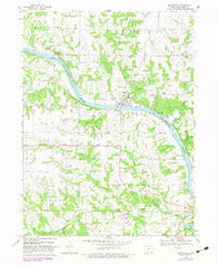 Bonaparte Iowa Historical topographic map, 1:24000 scale, 7.5 X 7.5 Minute, Year 1968