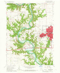 Boone West Iowa Historical topographic map, 1:24000 scale, 7.5 X 7.5 Minute, Year 1965