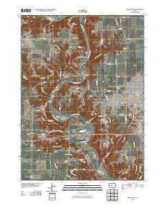 Boone West Iowa Historical topographic map, 1:24000 scale, 7.5 X 7.5 Minute, Year 2010