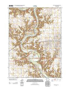 Boone West Iowa Historical topographic map, 1:24000 scale, 7.5 X 7.5 Minute, Year 2013
