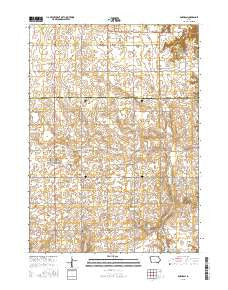 Boxholm Iowa Current topographic map, 1:24000 scale, 7.5 X 7.5 Minute, Year 2015