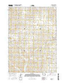 Boyden Iowa Current topographic map, 1:24000 scale, 7.5 X 7.5 Minute, Year 2015