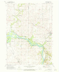 Brandon Iowa Historical topographic map, 1:24000 scale, 7.5 X 7.5 Minute, Year 1971