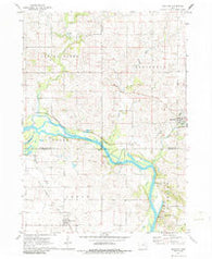 Brandon Iowa Historical topographic map, 1:24000 scale, 7.5 X 7.5 Minute, Year 1971