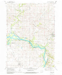 Brandon Iowa Historical topographic map, 1:24000 scale, 7.5 X 7.5 Minute, Year 1971