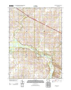 Brandon Iowa Historical topographic map, 1:24000 scale, 7.5 X 7.5 Minute, Year 2013