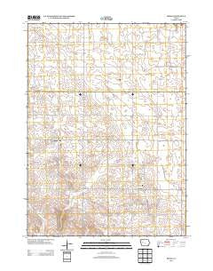 Breda Iowa Historical topographic map, 1:24000 scale, 7.5 X 7.5 Minute, Year 2013