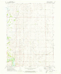 Bremer Iowa Historical topographic map, 1:24000 scale, 7.5 X 7.5 Minute, Year 1971