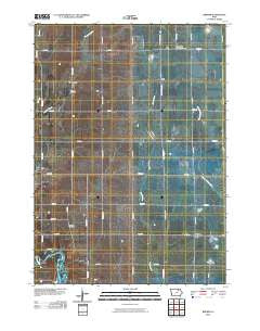 Bremer Iowa Historical topographic map, 1:24000 scale, 7.5 X 7.5 Minute, Year 2010