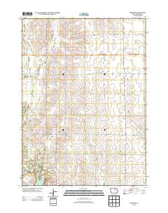 Bremer Iowa Historical topographic map, 1:24000 scale, 7.5 X 7.5 Minute, Year 2013