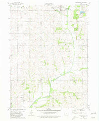 Bridgewater Iowa Historical topographic map, 1:24000 scale, 7.5 X 7.5 Minute, Year 1980