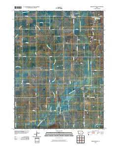 Bridgewater Iowa Historical topographic map, 1:24000 scale, 7.5 X 7.5 Minute, Year 2010