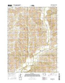 Bridgewater Iowa Current topographic map, 1:24000 scale, 7.5 X 7.5 Minute, Year 2015