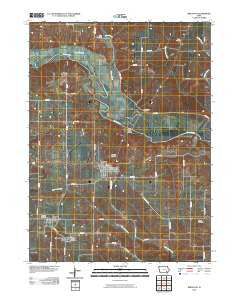 Brighton Iowa Historical topographic map, 1:24000 scale, 7.5 X 7.5 Minute, Year 2010