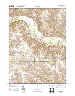 Brighton Iowa Historical topographic map, 1:24000 scale, 7.5 X 7.5 Minute, Year 2013