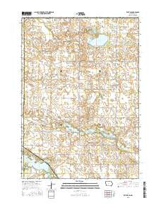 Bristol Iowa Current topographic map, 1:24000 scale, 7.5 X 7.5 Minute, Year 2015