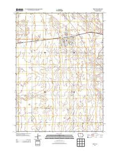 Britt Iowa Historical topographic map, 1:24000 scale, 7.5 X 7.5 Minute, Year 2013