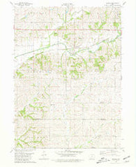 Brooks Iowa Historical topographic map, 1:24000 scale, 7.5 X 7.5 Minute, Year 1980