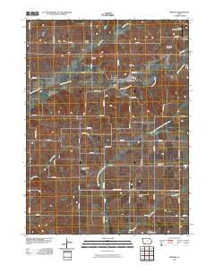 Brooks Iowa Historical topographic map, 1:24000 scale, 7.5 X 7.5 Minute, Year 2010