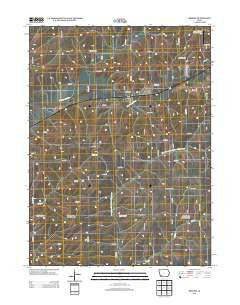 Brooks Iowa Historical topographic map, 1:24000 scale, 7.5 X 7.5 Minute, Year 2013
