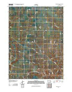 Brookville Iowa Historical topographic map, 1:24000 scale, 7.5 X 7.5 Minute, Year 2010