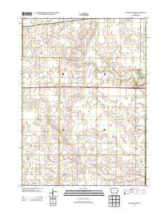 Buckeye West Iowa Historical topographic map, 1:24000 scale, 7.5 X 7.5 Minute, Year 2013