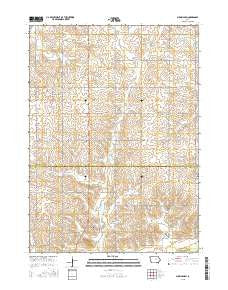 Buckingham Iowa Current topographic map, 1:24000 scale, 7.5 X 7.5 Minute, Year 2015