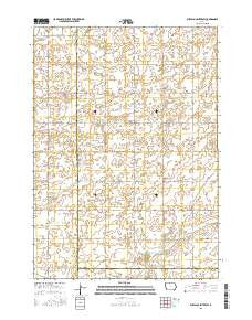 Buffalo Center SW Iowa Current topographic map, 1:24000 scale, 7.5 X 7.5 Minute, Year 2015