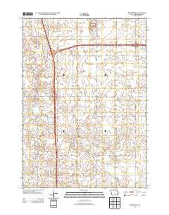 Burchinal Iowa Historical topographic map, 1:24000 scale, 7.5 X 7.5 Minute, Year 2013