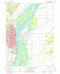 Burlington Iowa Historical topographic map, 1:24000 scale, 7.5 X 7.5 Minute, Year 1964