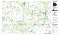 Burlington Iowa Historical topographic map, 1:100000 scale, 30 X 60 Minute, Year 1985