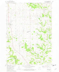 Burr Oak Iowa Historical topographic map, 1:24000 scale, 7.5 X 7.5 Minute, Year 1981