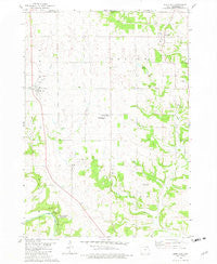 Burr Oak Iowa Historical topographic map, 1:24000 scale, 7.5 X 7.5 Minute, Year 1981