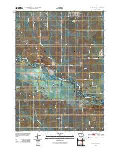 Butler Center Iowa Historical topographic map, 1:24000 scale, 7.5 X 7.5 Minute, Year 2010