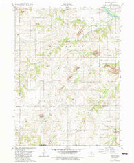 Buxton Iowa Historical topographic map, 1:24000 scale, 7.5 X 7.5 Minute, Year 1982