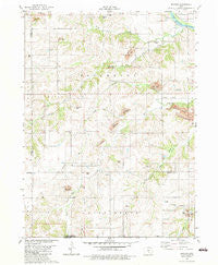 Buxton Iowa Historical topographic map, 1:24000 scale, 7.5 X 7.5 Minute, Year 1982