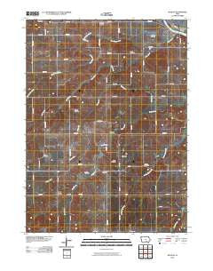 Buxton Iowa Historical topographic map, 1:24000 scale, 7.5 X 7.5 Minute, Year 2010