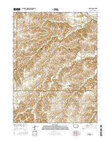 Buxton Iowa Current topographic map, 1:24000 scale, 7.5 X 7.5 Minute, Year 2015
