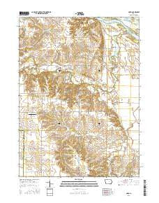 Cairo Iowa Current topographic map, 1:24000 scale, 7.5 X 7.5 Minute, Year 2015