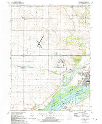 Camanche Iowa Historical topographic map, 1:24000 scale, 7.5 X 7.5 Minute, Year 1991