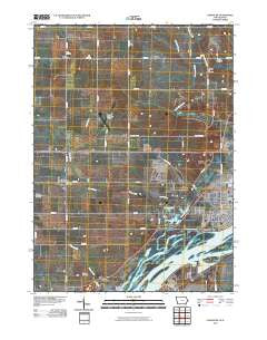 Camanche Iowa Historical topographic map, 1:24000 scale, 7.5 X 7.5 Minute, Year 2010