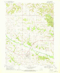 Cantril Iowa Historical topographic map, 1:24000 scale, 7.5 X 7.5 Minute, Year 1970