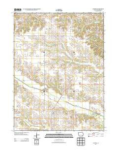 Cantril Iowa Historical topographic map, 1:24000 scale, 7.5 X 7.5 Minute, Year 2013